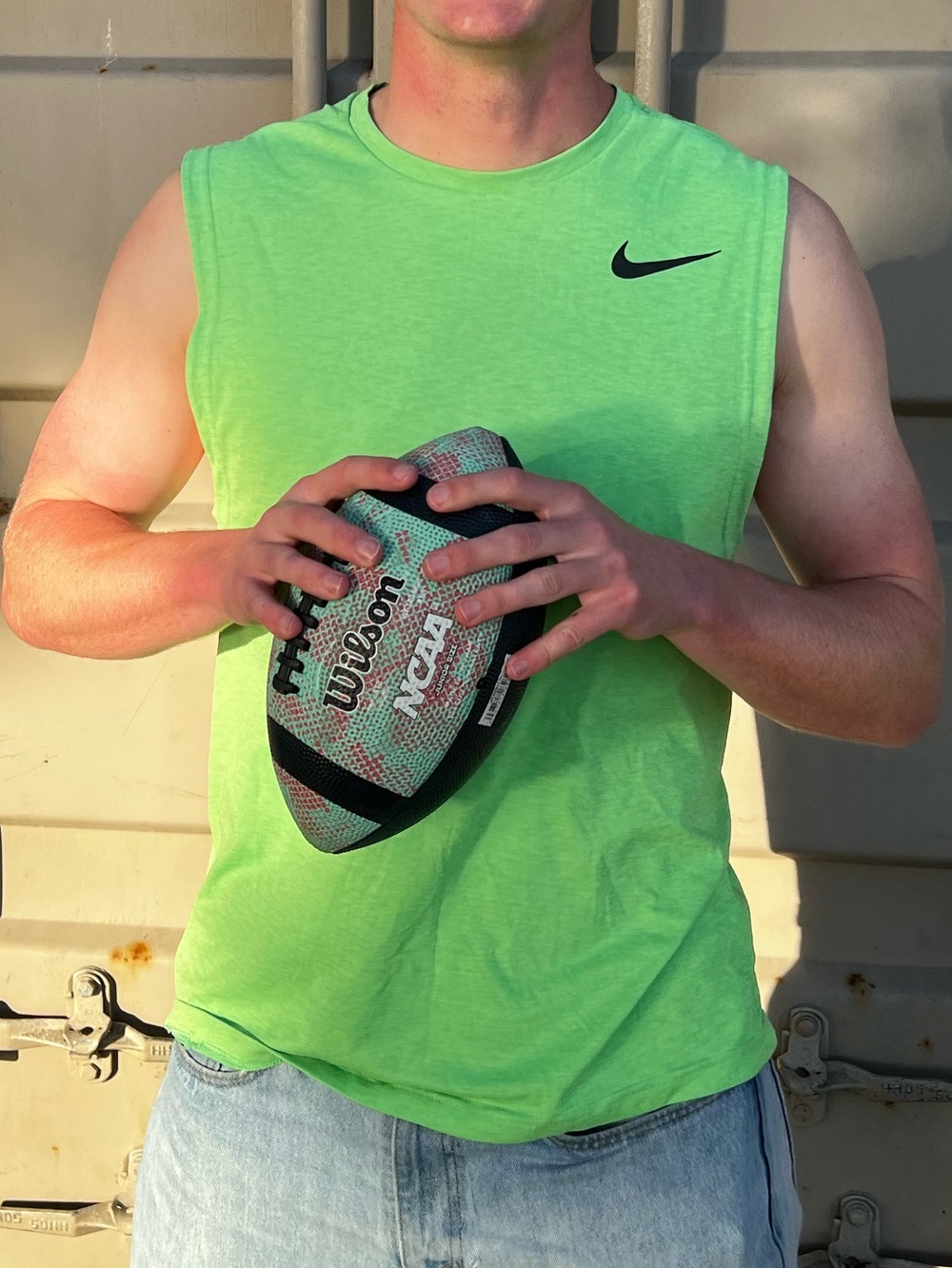 Nike Men Sleeveless Training Tank TOP SHIRT VEST DRI FIT WORKOUT 847802 NEON GYM